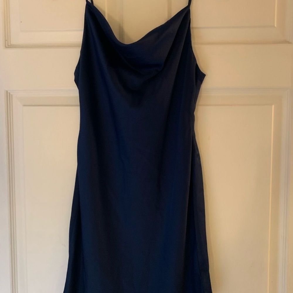 Urban Outfitters Midnight Blue Backless Mini Dress